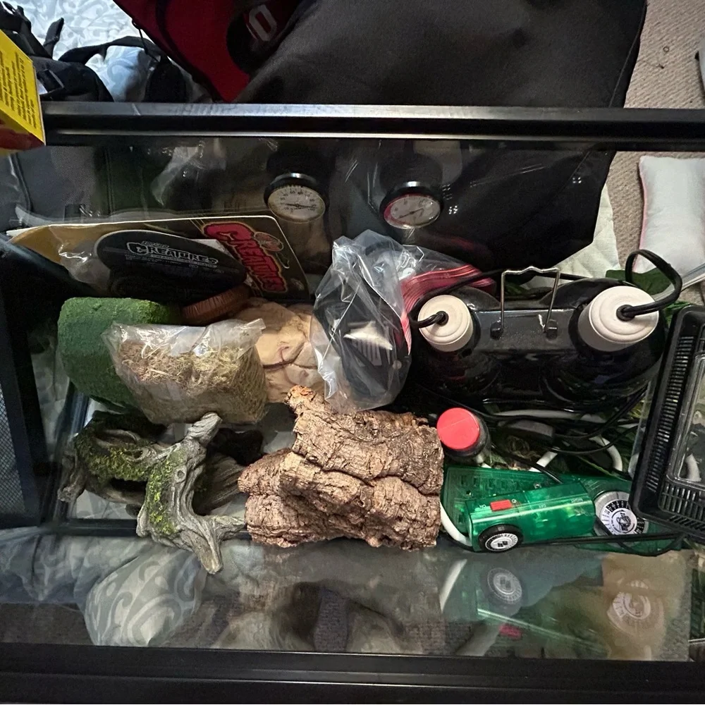 Reptile Terrarium Kit with Black Frame